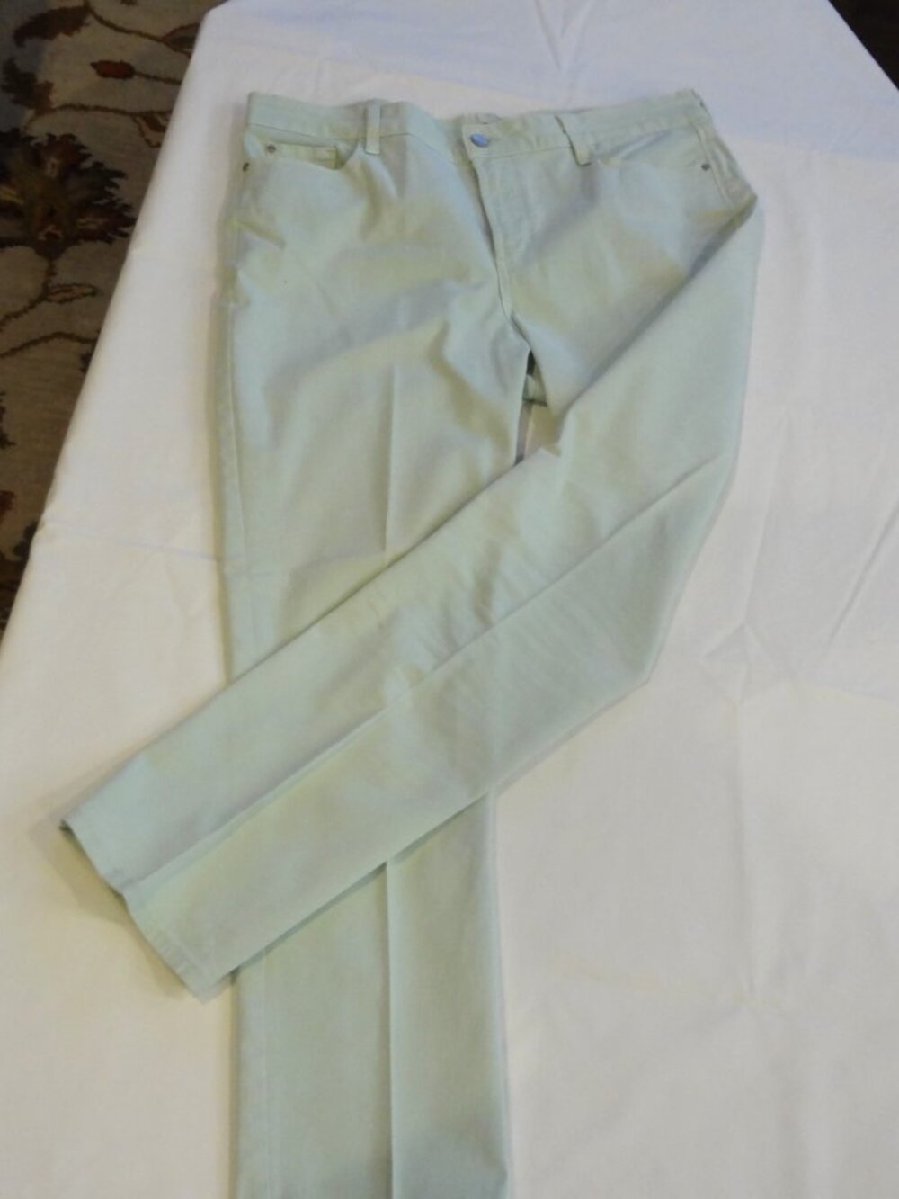 NYDJ Skinny Mint Green Jeans